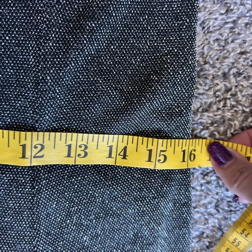 Vintage Molly Malloy Evening full length black and metallic silver dress size 12 - Picture 10 of 12